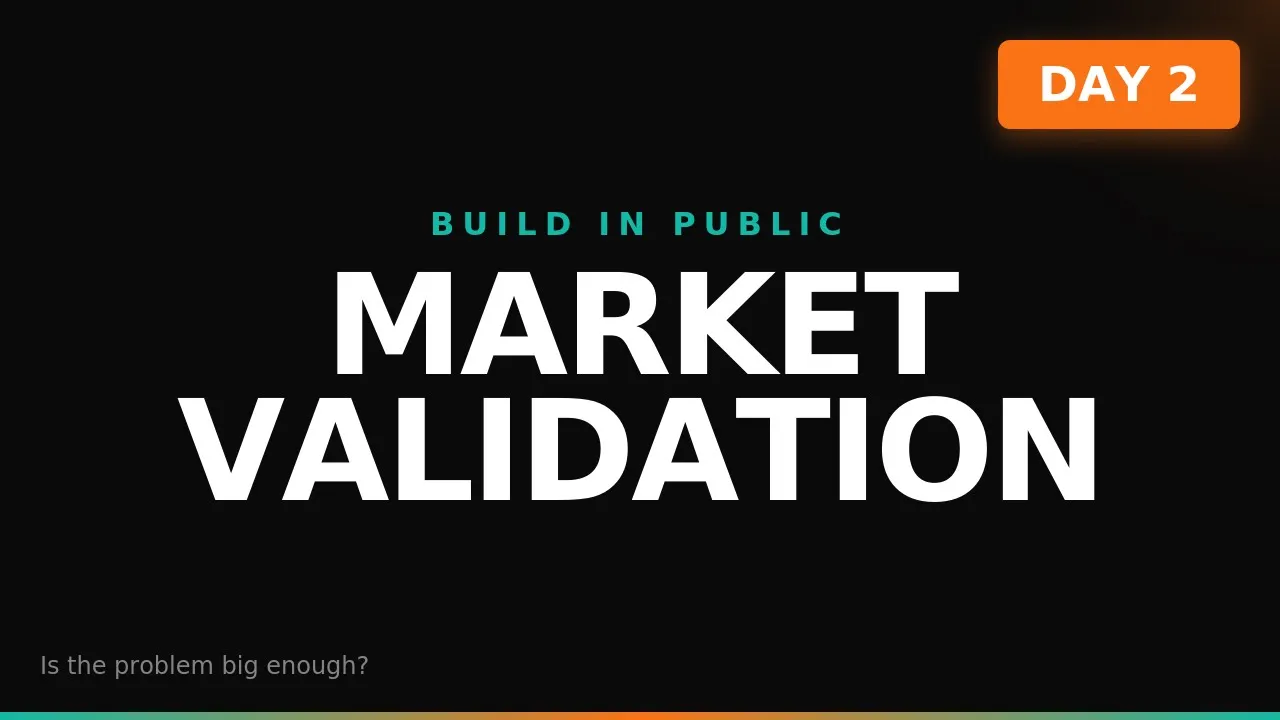 Build in Public Day 2: Market Validation — Is This Problem Widespread?